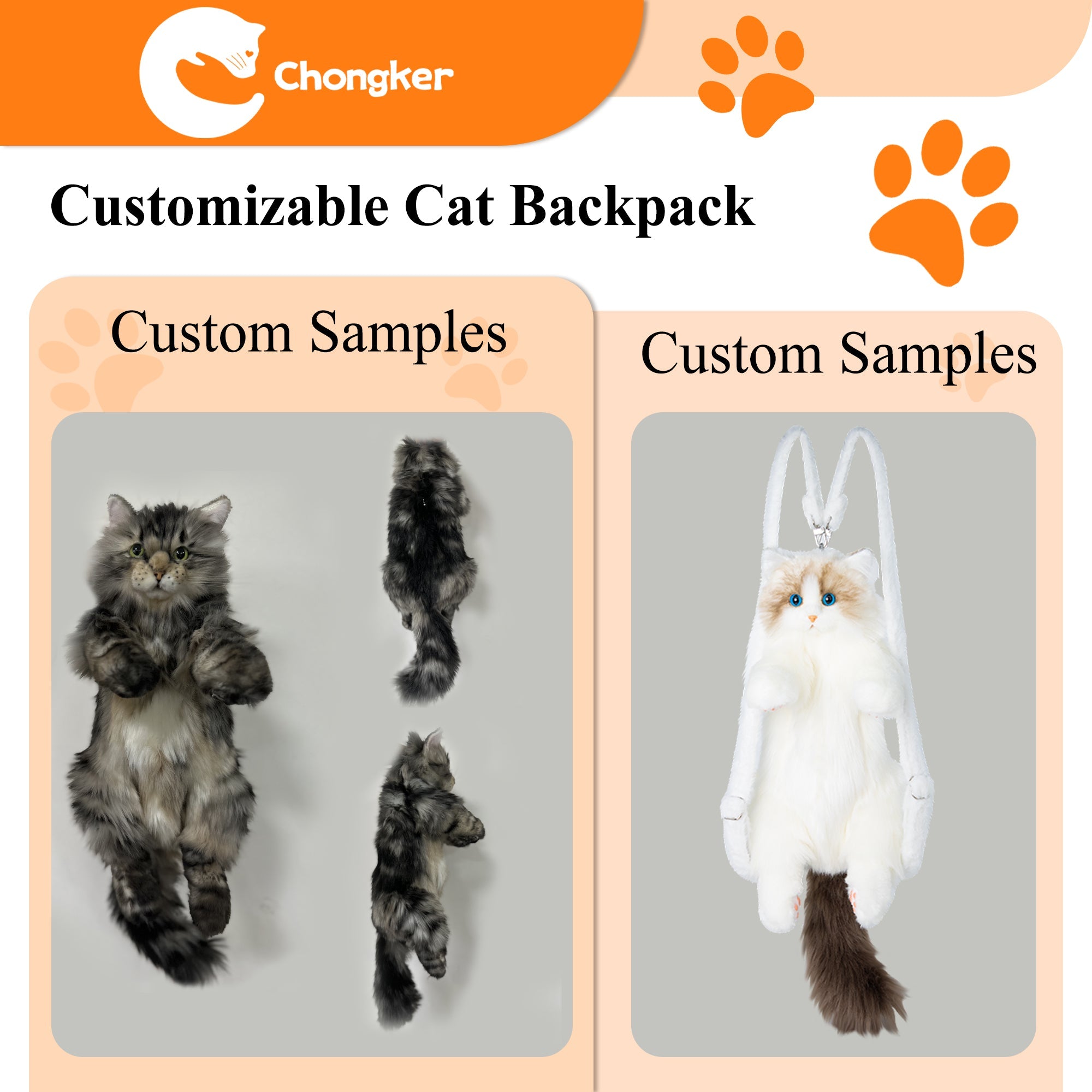 Custom Backpack (Long Hair Cat Only)