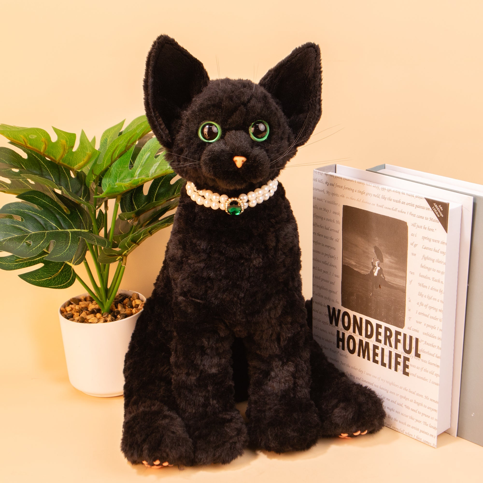 Devon Rex Cat Plush – Handmade Gift for Cat Lovers