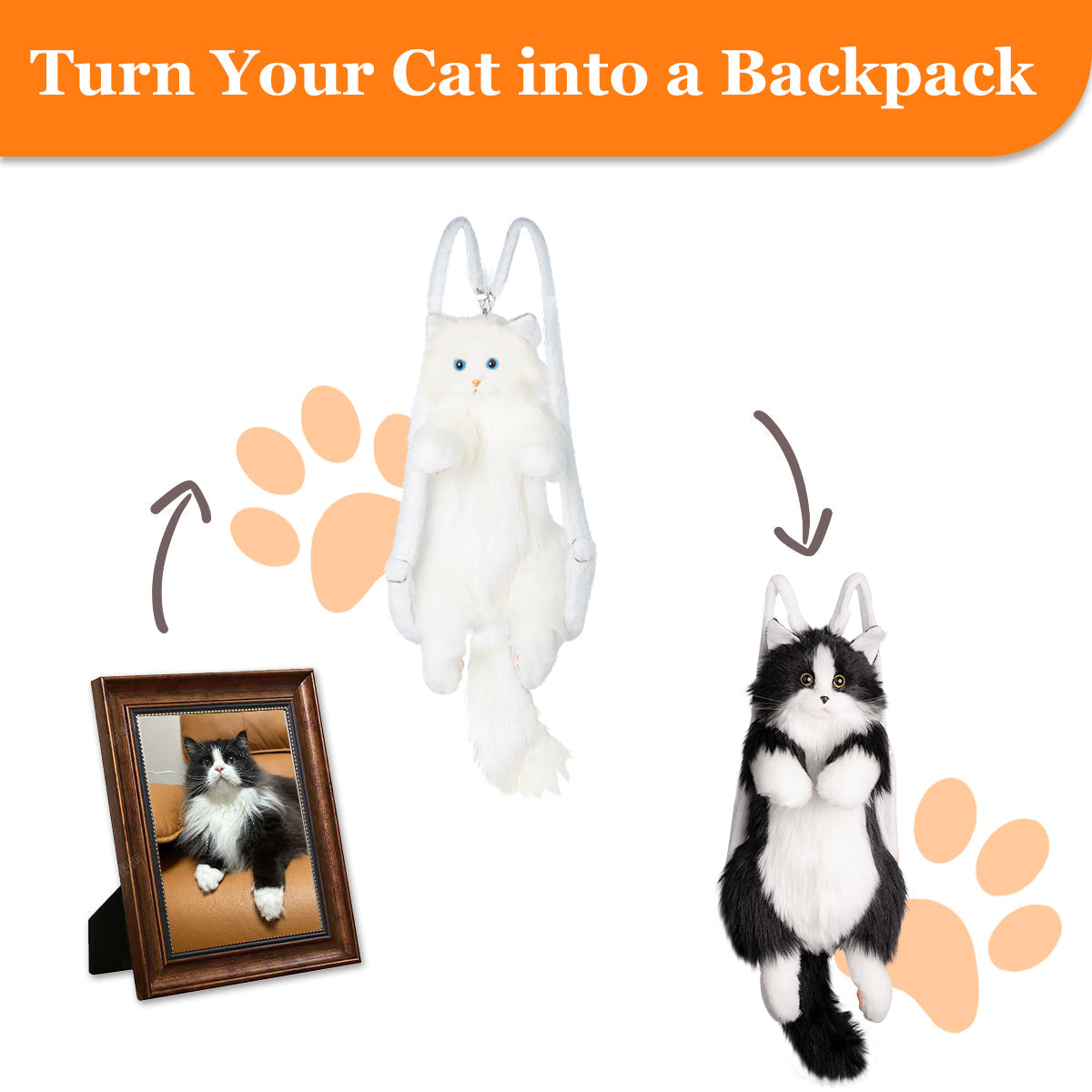 Custom Backpack (Long Hair Cat Only)